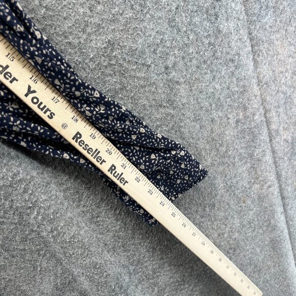 Denim & Supply Ralph Lauren Shirt Mens Medium Navy Blue Beige Floral Vintage - Picture 5 of 10